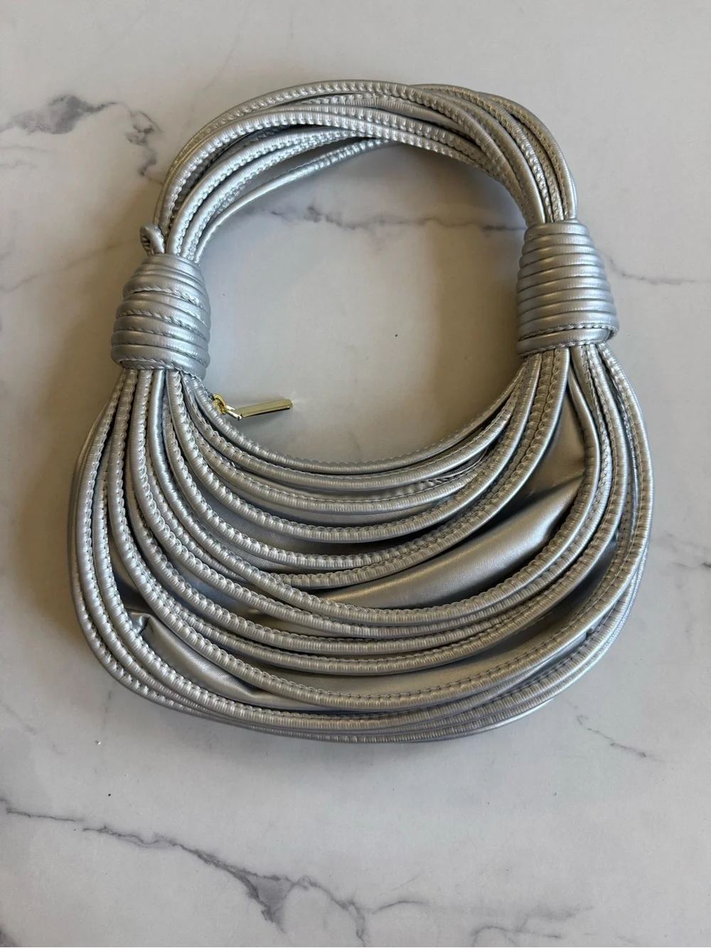 Silver Multi-Strand Statement Bag